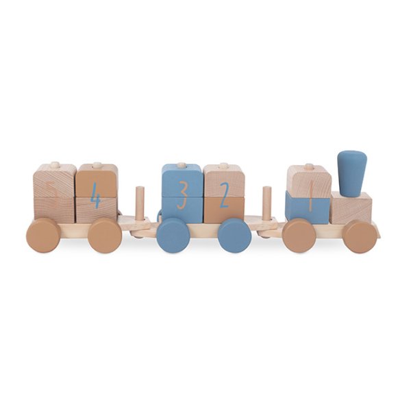 Jollein Spielzeug Holz - Eisenbahn Zug rosa weiß 117-001-66022